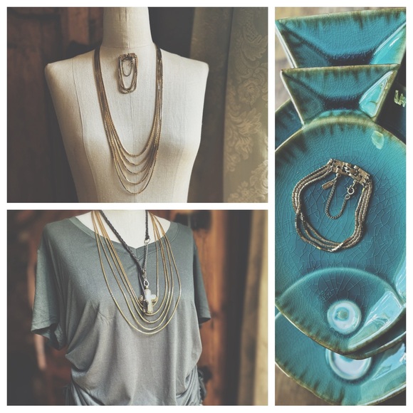 VINTAGE : Necklace and Bracelet Monet - Picture 3 of 10